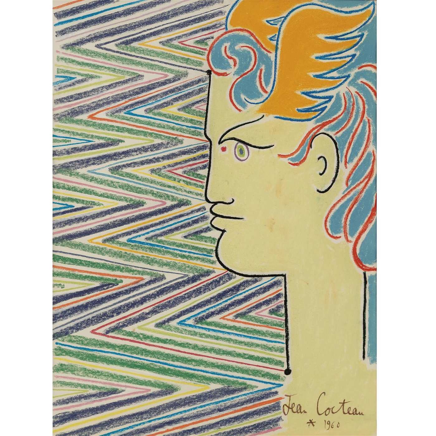 Profile of Mercury by Jean Cocteau
