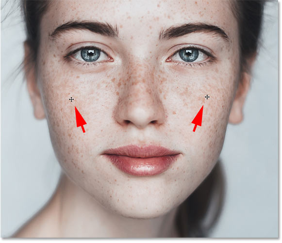 Nâng gò má lên để tạo nụ cười trong Photoshop