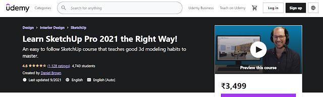 Learn SketchUp Pro 2021 the Right Way! By Udemy