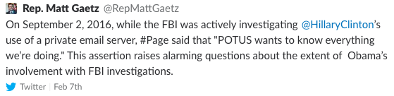 FBI was not actively investigating Clinton emails during Page-Strzok text exchange