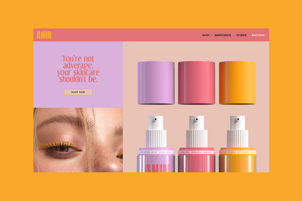 beauty branding  color identity makeup minimal modern skin skincare yungbld