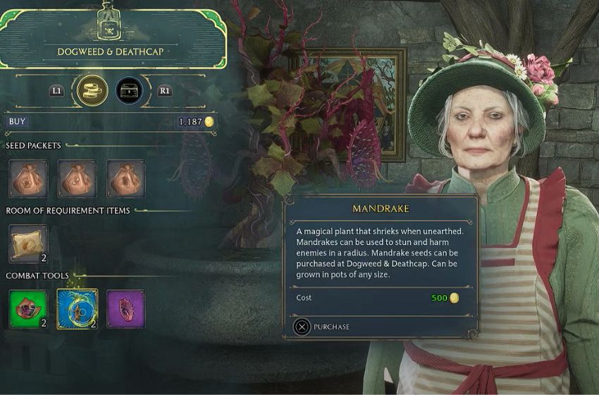 Hogwarts Legacy Mandrake Location and Use- Where to Find