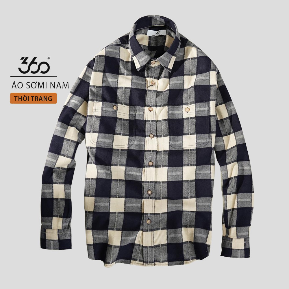 Một mẫu áo flannel đơn giản tại 360 Boutique