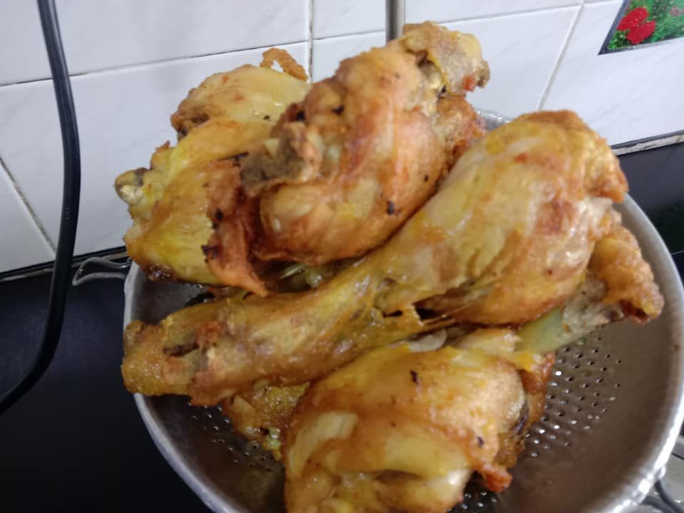 ayam digoreng untuk resepi ayam 3 gemok