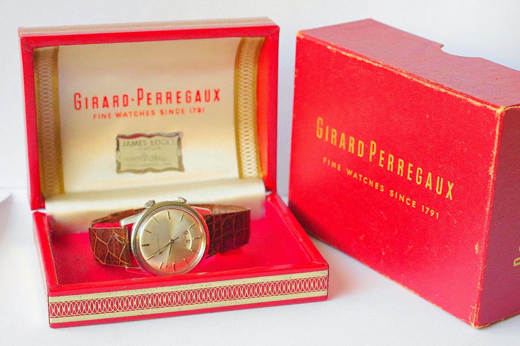 SOLD!!: Vintage Boxed Girard Perregaux GP Alarm Mechanical Watch EX ...