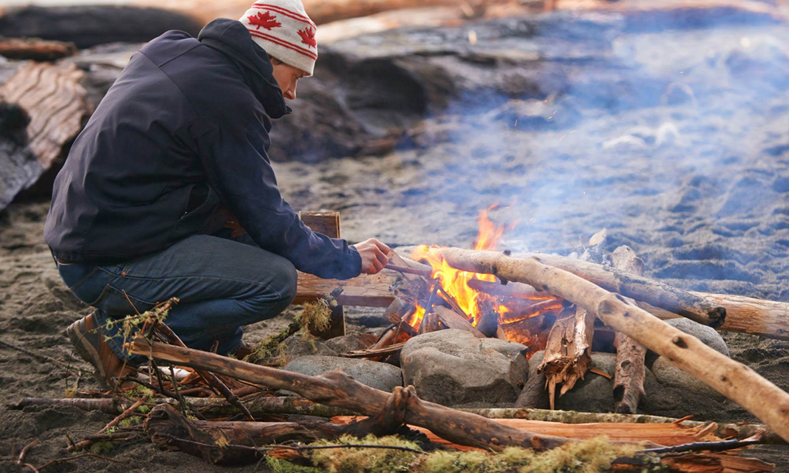 How to Have a Campfire in the Rain