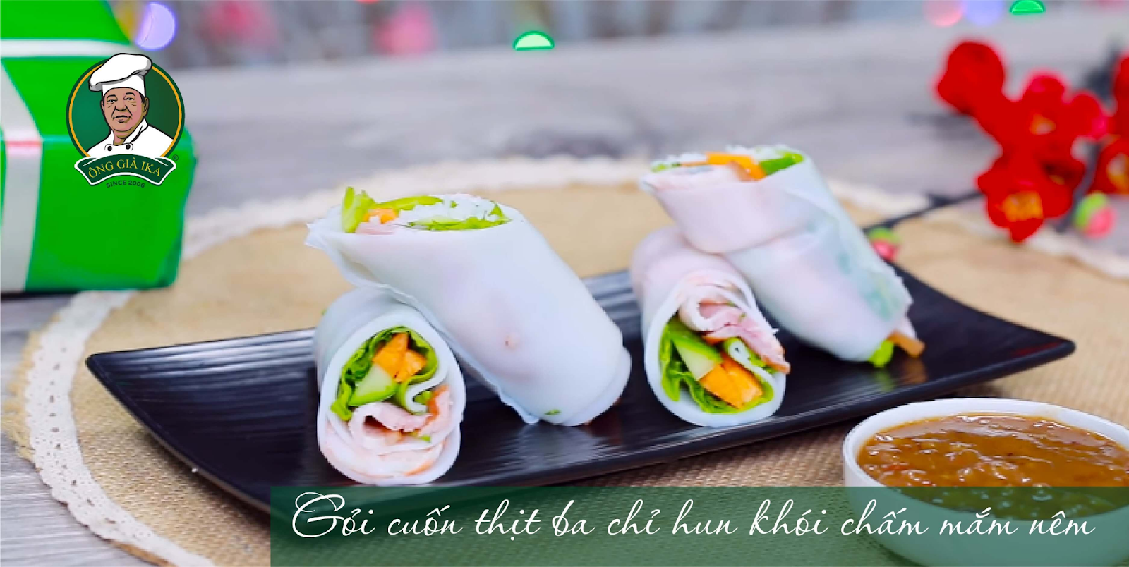 Gỏi cuốn thịt ba chỉ hun khói chấm mắm nêm ngon “quên lối về”