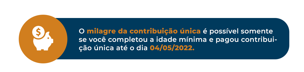 quando o milagre da contribuição única é possível