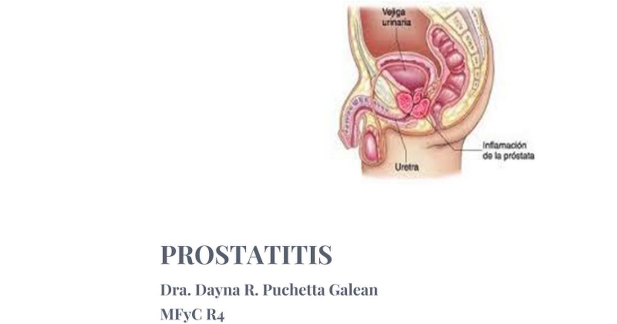 tratamiento prostatitis aguda fisterra