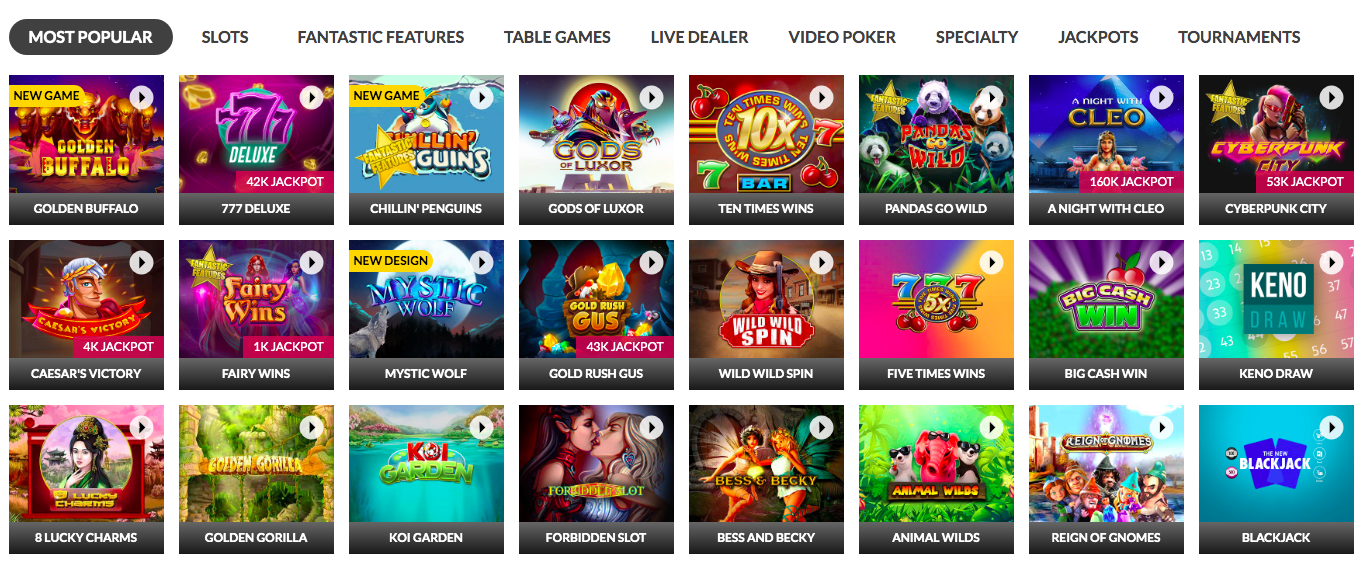 Slots.lv Casino Games