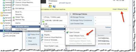 Installing VMware Tools
