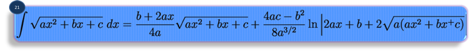 integration formula