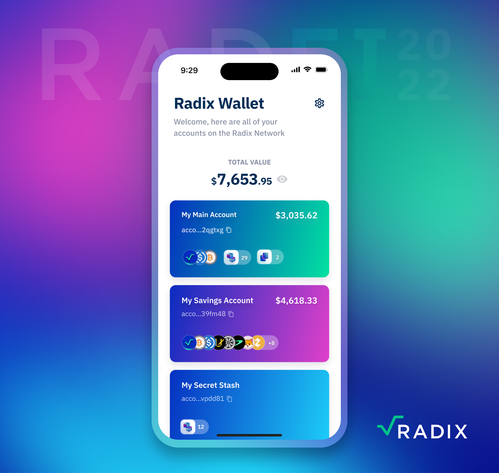 Radix publie des images conceptuelles de son portefeuille web3 - 1