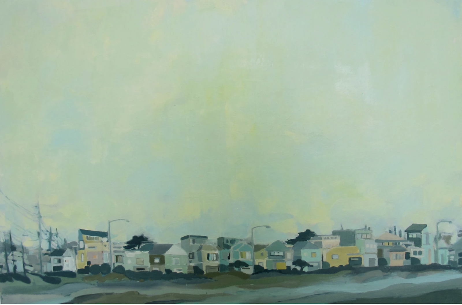 The Great Highway, painting by Colette Hannahan