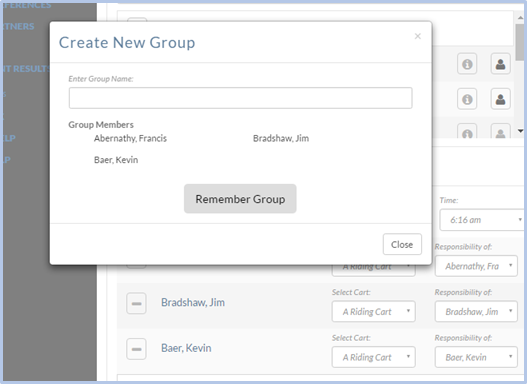 Create recurring groups