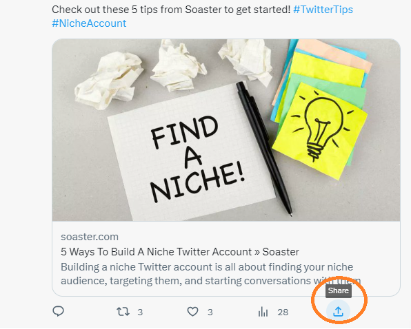 bookmark a tweet