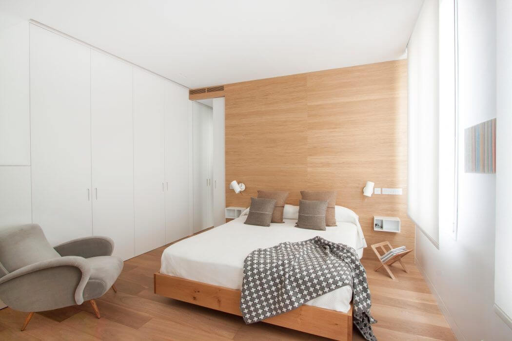 Thiết kế phòng ngủ theo phong cách tối giản sẽ làm tôn lên nét tinh giản, thanh lịch của căn phòng
