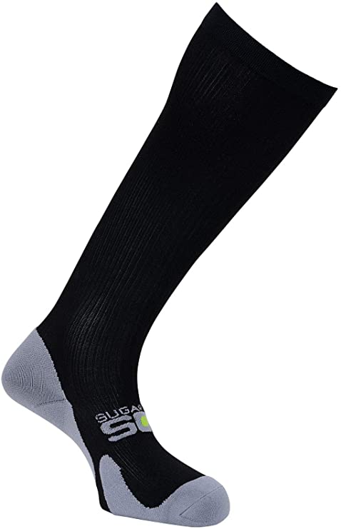 Extra Wide Calf Compression Socks - Mens Black Big & Tall - 15-20 mmHg