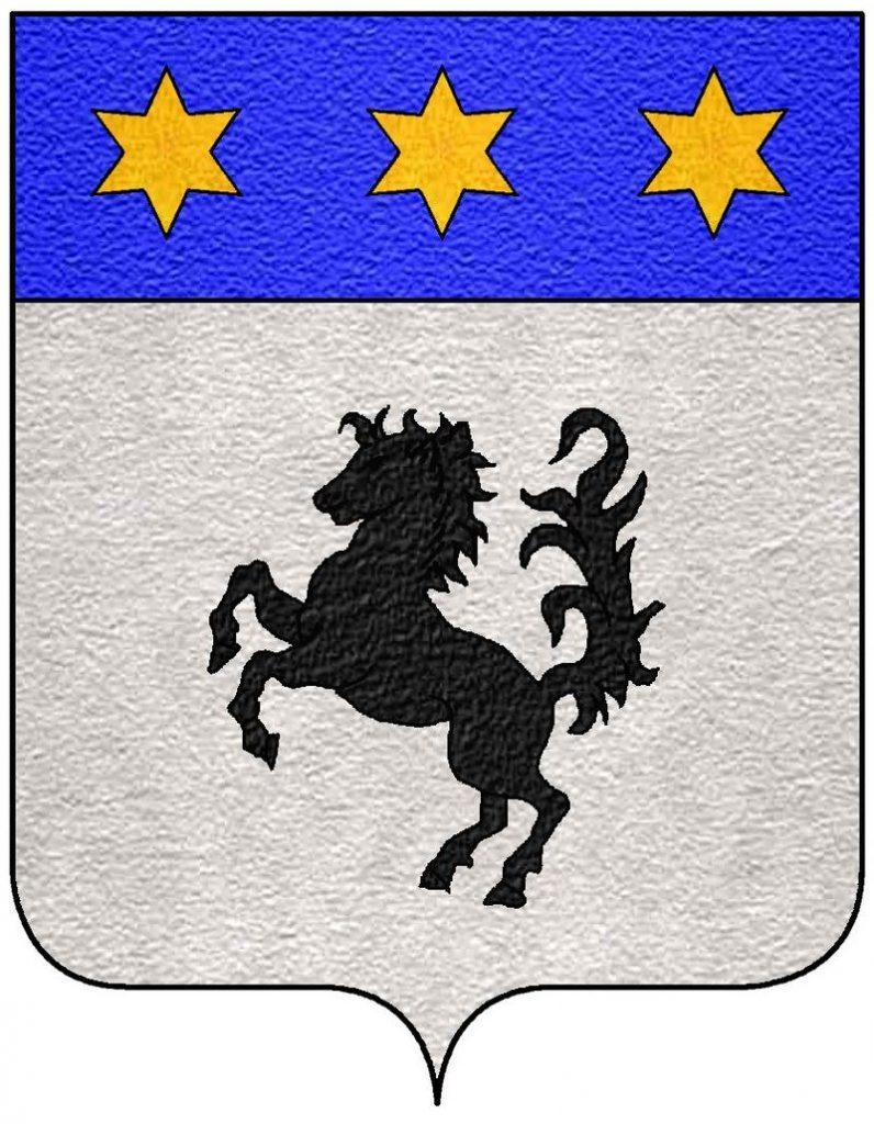 Stemma araldico della famiglia Baracca con logo del Cavallino Rampante