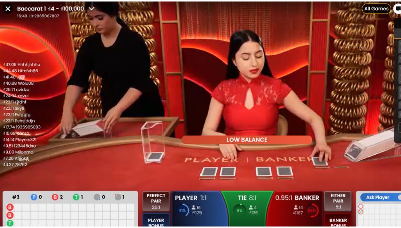 Baccarat trực tuyến cũng chính là một trong những tựa game casino trực tuyến hot tại Nhà cái uy tín MCW đây là một trò chơi đối kháng, tương tự như game bài 3 lá ở Việt Nam người chơi nào bài có số điểm lớn hơn sẽ giành được chiến thắng.