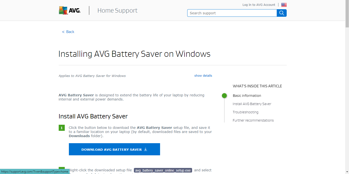  AVG Battery Saver