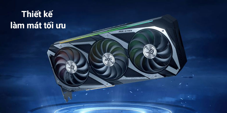 Card màn hình/ VGA ASUS ROG Strix GeForce RTX™ 3070 V2 OC Edition 8GB GDDR6 ( ROG-STRIX-RTX3070-O8G-V2-GAMING) | Thiết kế làm mát tối ưu