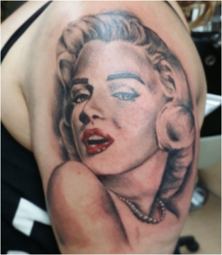 Gorgeous Marilyn Tattoo