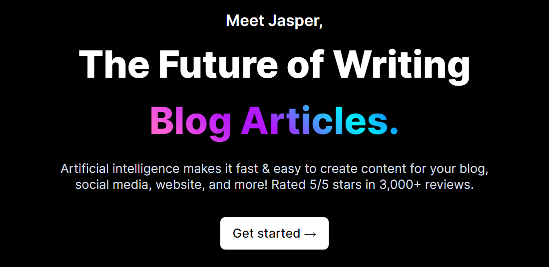 Jasper is one of the top AI blog writing tools.