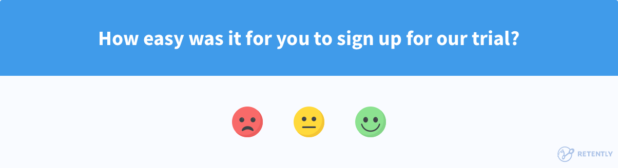 Customer Effort Score question émoji