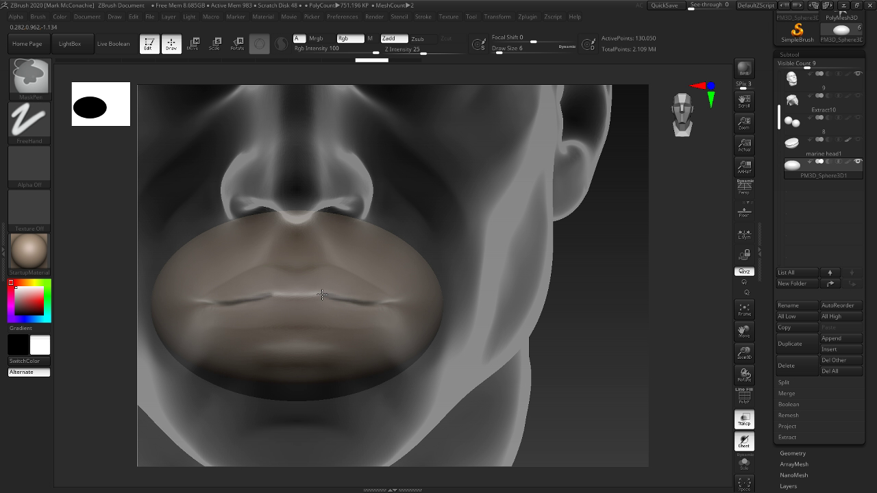 mouth cavity zbrush download