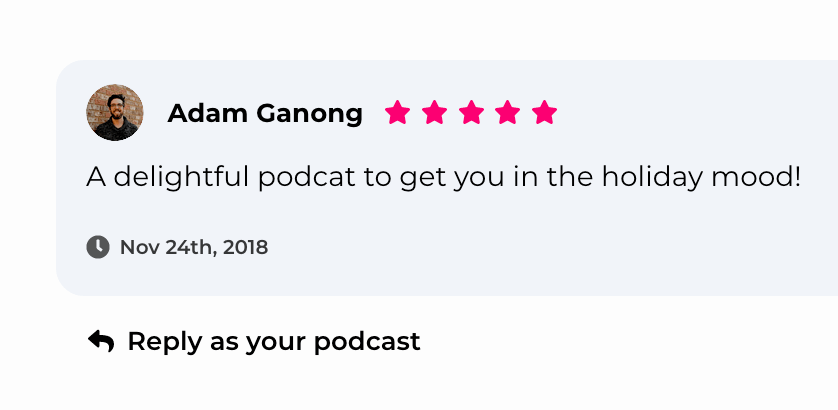 Reply to a podcast review