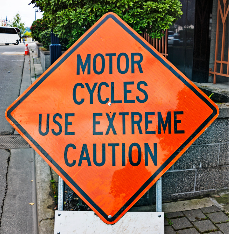 motorcycle, safety, sign