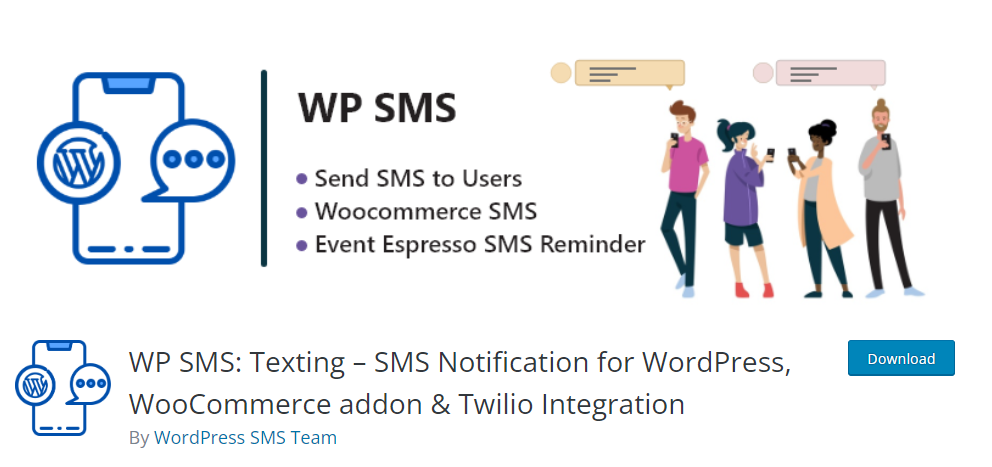 WP SMS Plugin for WordPress 