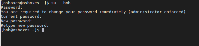 change linux password