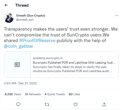 audit reports provided by SunCrypto