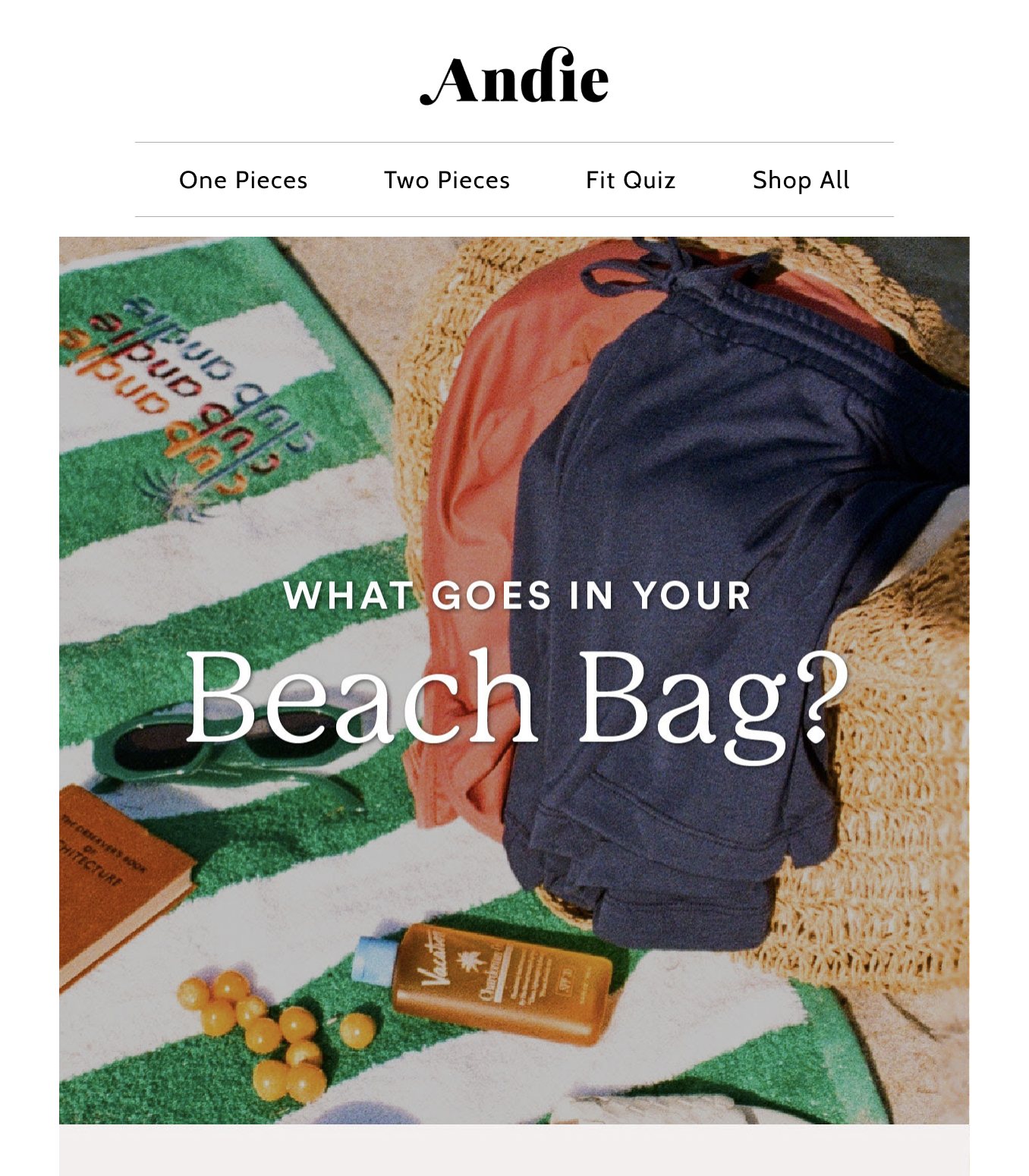 Beach bag essentials