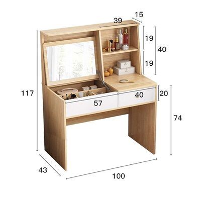 Nên chọn bàn trang điểm có kích thước vừa và nhỏ cho studio nhỏ