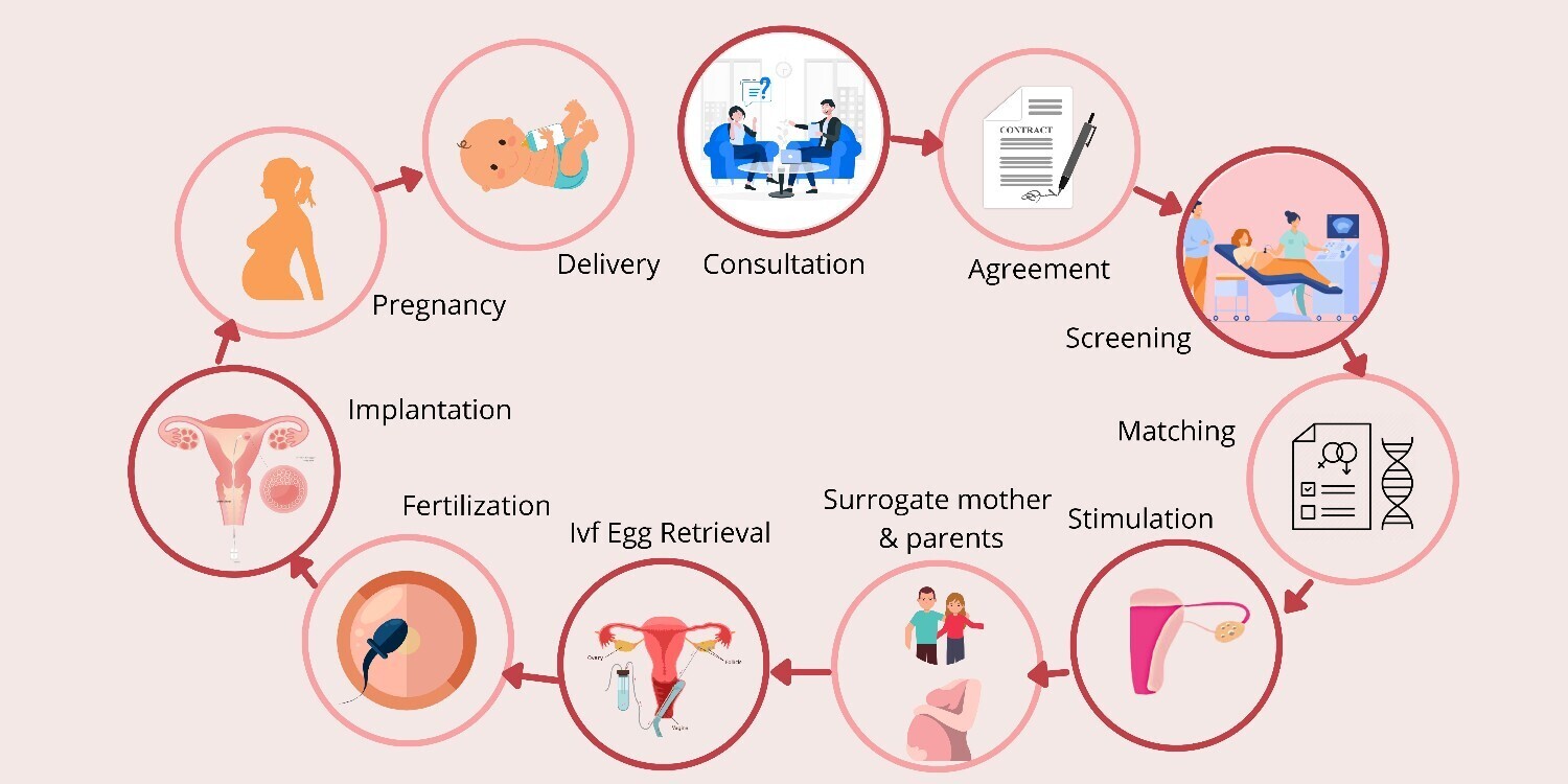 What is the process of Surrogacy?