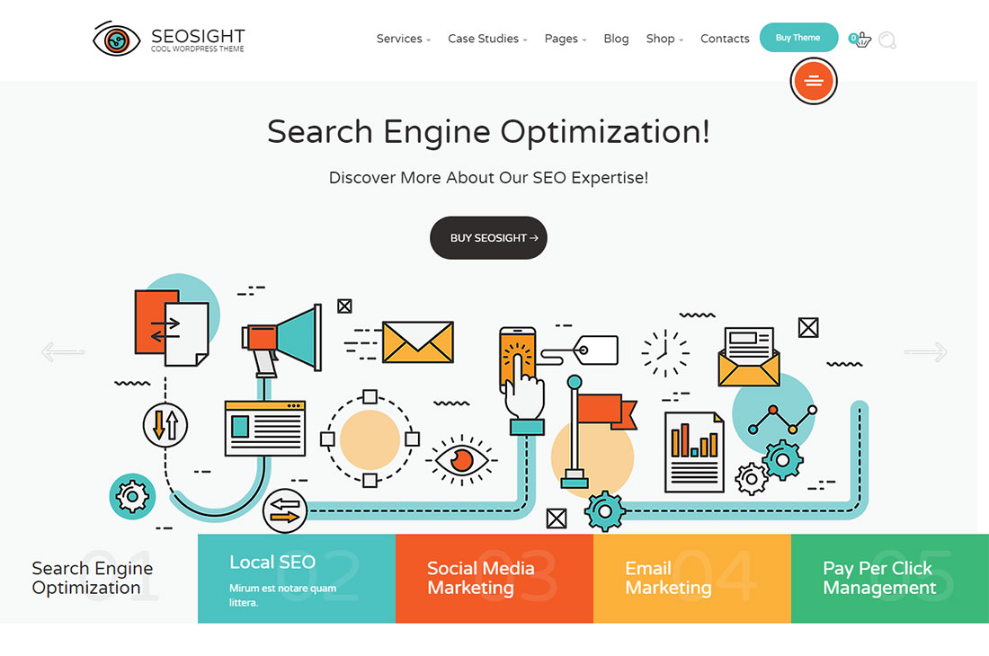 Tema de WordPress para la generación de leads de SEOsight