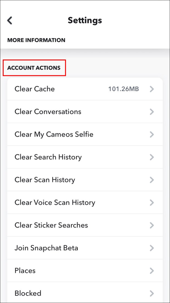 Clearing Snapchat Cache on iPhone