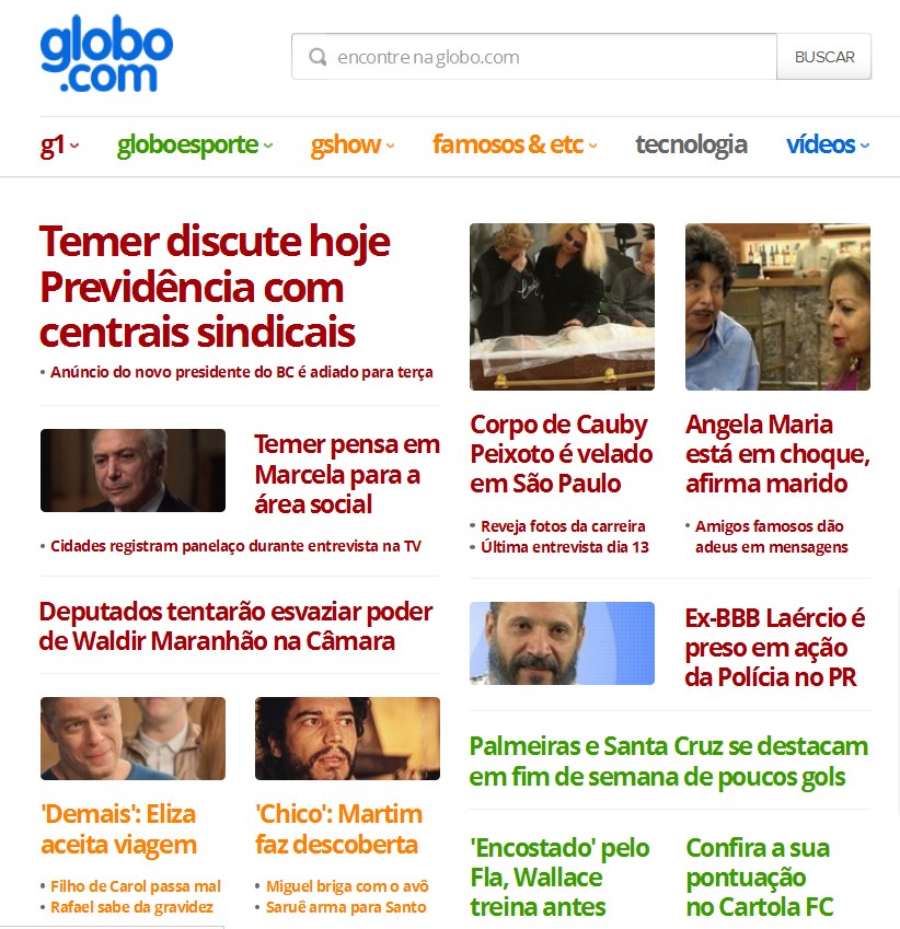 Globo.com não quis falar da vitória do Vasco