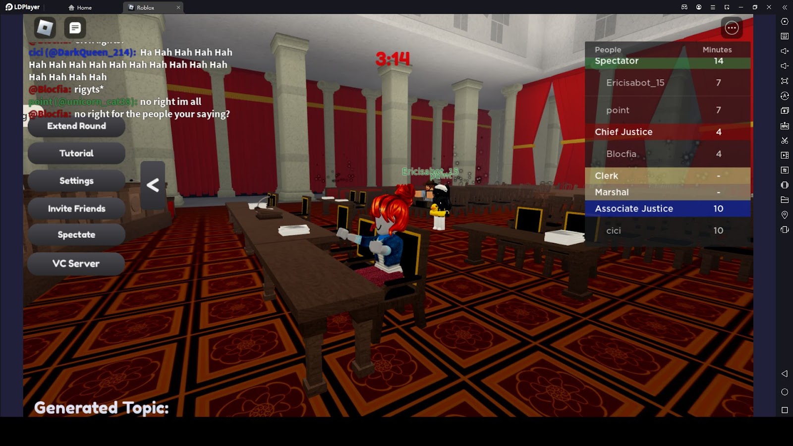 Play Roblox Supreme Court with LDPlayer 9