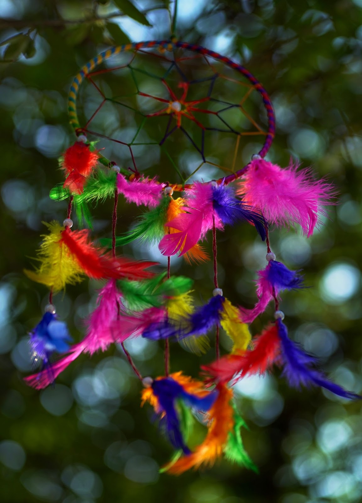 colorful dreamcatcher