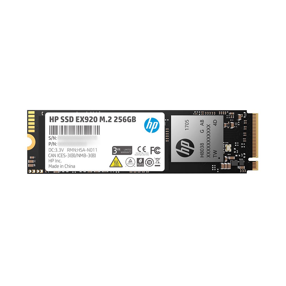 HP EX920 PCIe 3.1 x4 NVMe 3D TLC NAND M.2 256GB SSD