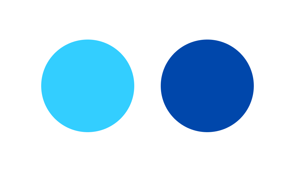 Bleu et cobalt