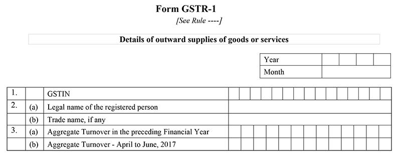 GSTR 1 Form Table 1, 2 & 3