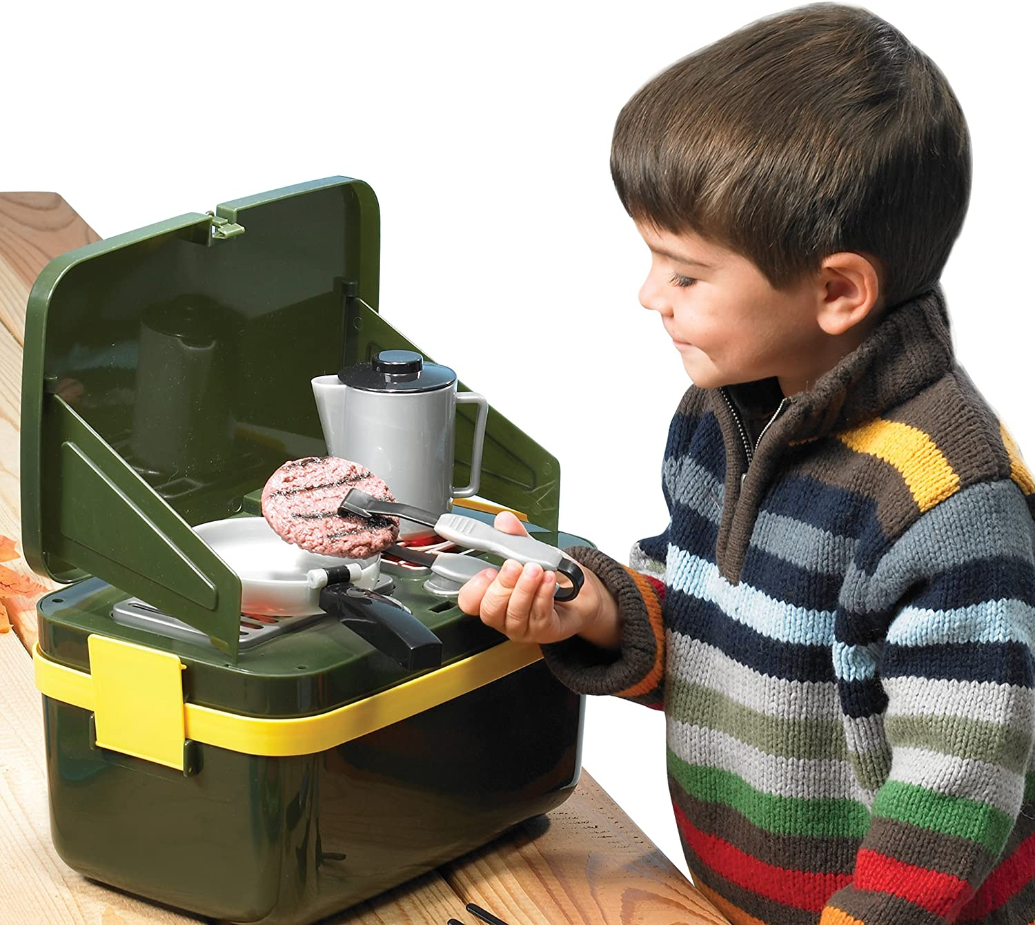 pretend camping grill toy for kids