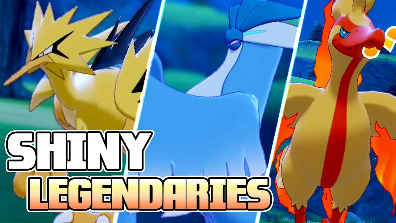 Pokémon Sword and shield Shiny Galarian 6ivs Articuno Zapdos Moltres