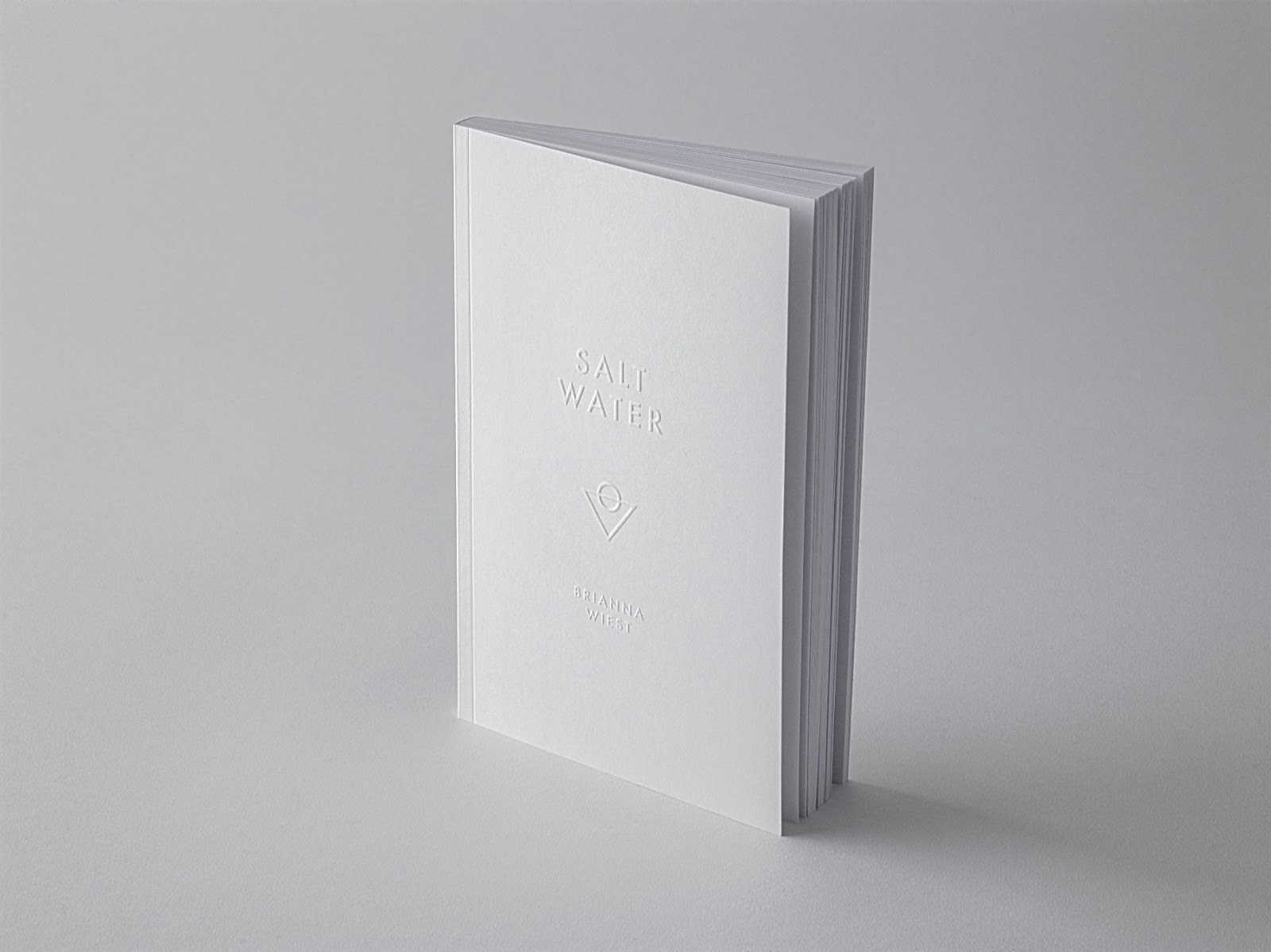 white hardcover book in front white background