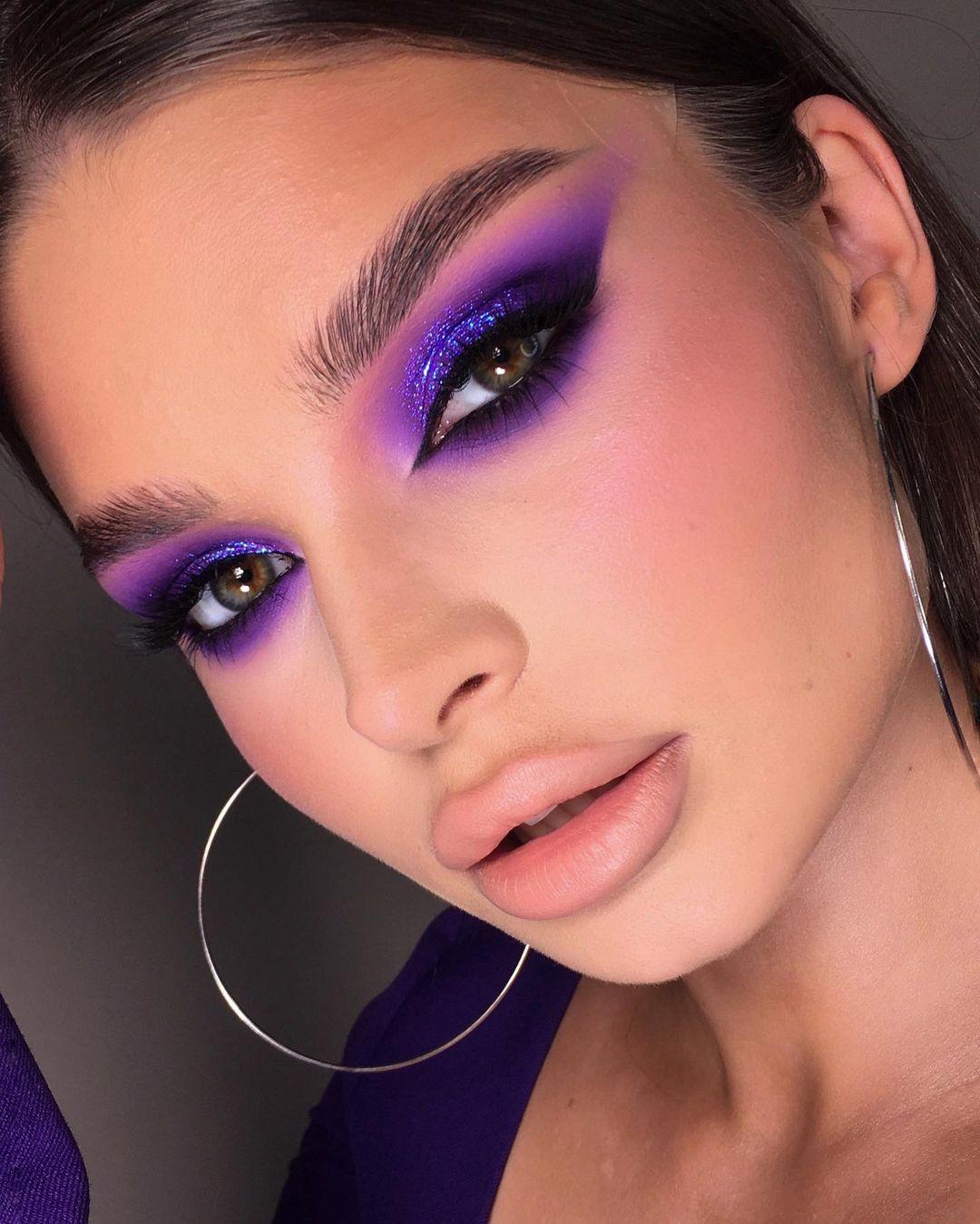 Sapphire Purple Makeup 